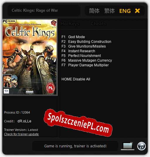 Celtic Kings: Rage of War: Cheats, Trainer +7 [dR.oLLe]