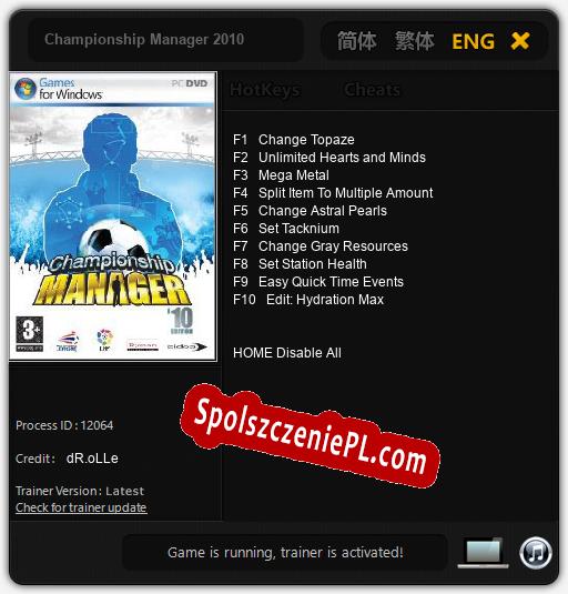 Treinador liberado para Championship Manager 2010 [v1.0.7]