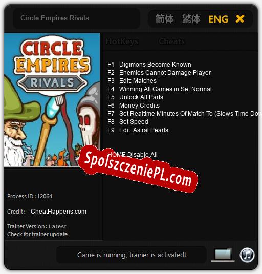 Treinador liberado para Circle Empires Rivals [v1.0.6]