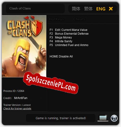 Clash of Clans: Cheats, Trainer +5 [MrAntiFan]