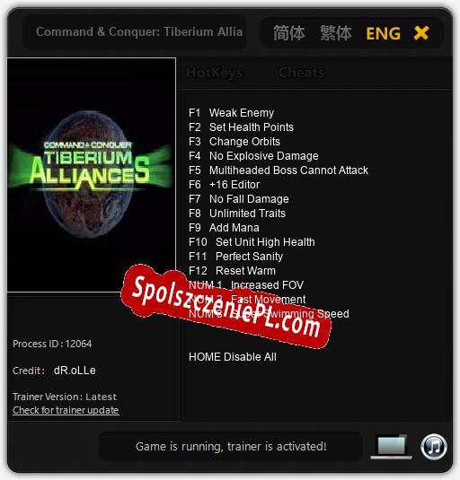 Treinador liberado para Command & Conquer: Tiberium Alliances [v1.0.2]