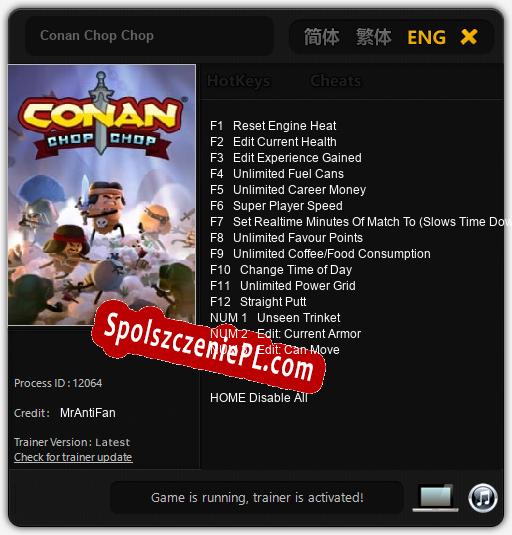 Conan Chop Chop: Cheats, Trainer +15 [MrAntiFan]