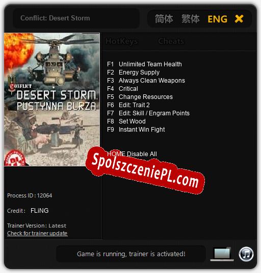 Conflict: Desert Storm: Cheats, Trainer +9 [FLiNG]