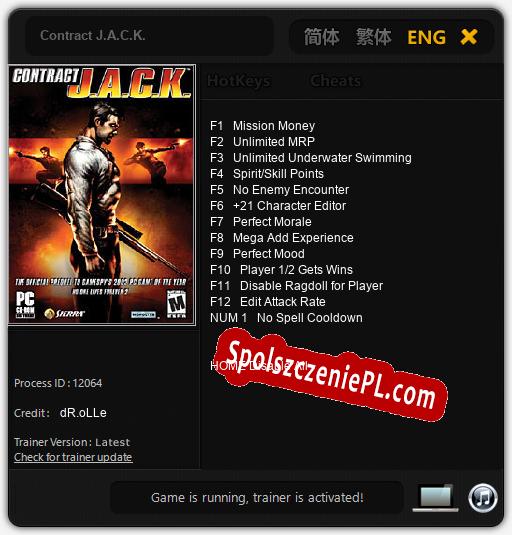 Treinador liberado para Contract J.A.C.K. [v1.0.8]