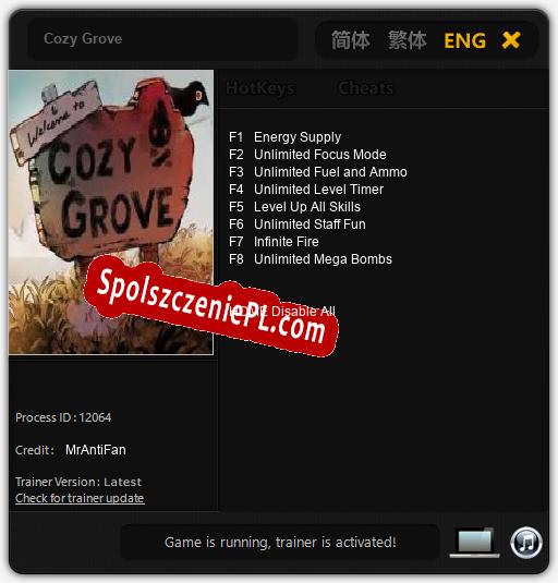 Treinador liberado para Cozy Grove [v1.0.7]