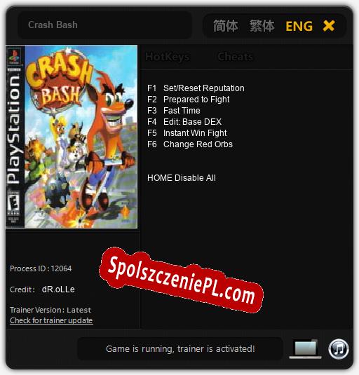 Crash Bash: Trainer +6 [v1.7]