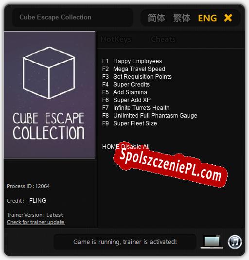 Treinador liberado para Cube Escape Collection [v1.0.4]