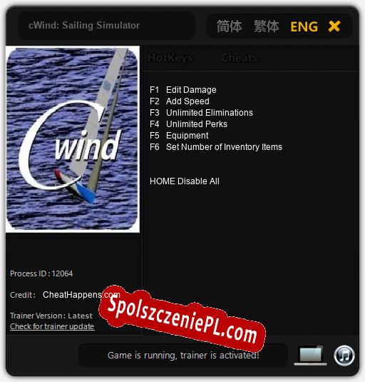 cWind: Sailing Simulator: Trainer +6 [v1.9]