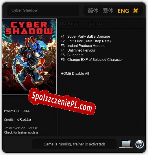 Cyber Shadow: Cheats, Trainer +6 [dR.oLLe]