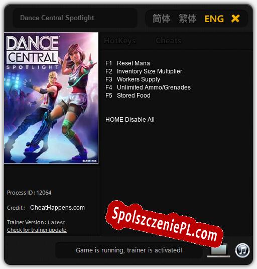 Dance Central Spotlight: Trainer +5 [v1.4]