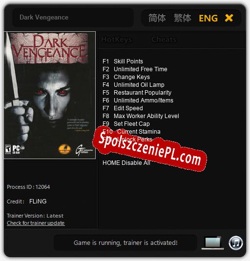 Dark Vengeance: Cheats, Trainer +11 [FLiNG]