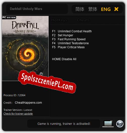 Darkfall Unholy Wars: Cheats, Trainer +5 [CheatHappens.com]