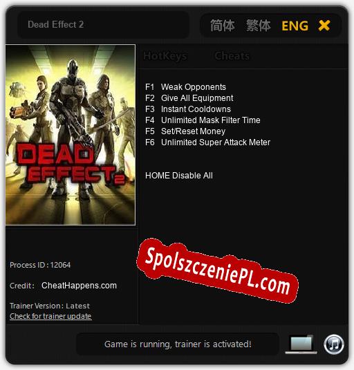 Dead Effect 2: Treinador (V1.0.33)