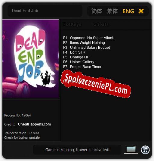 Treinador liberado para Dead End Job [v1.0.6]