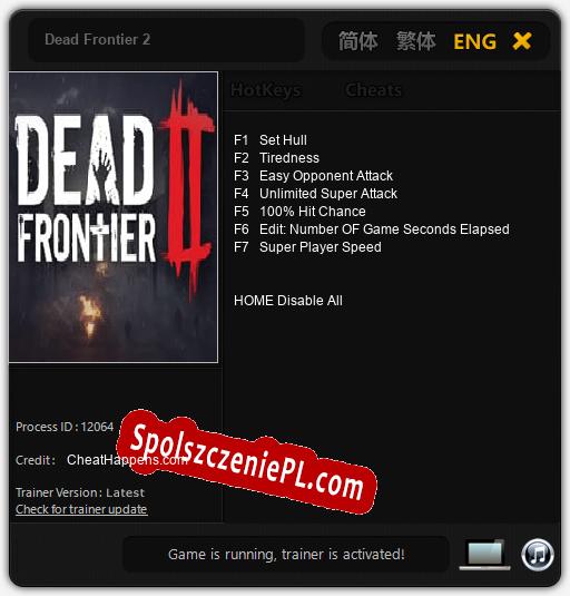 Dead Frontier 2: Cheats, Trainer +7 [CheatHappens.com]