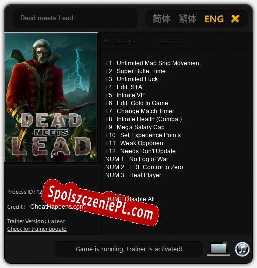 Dead meets Lead: Cheats, Trainer +15 [CheatHappens.com]