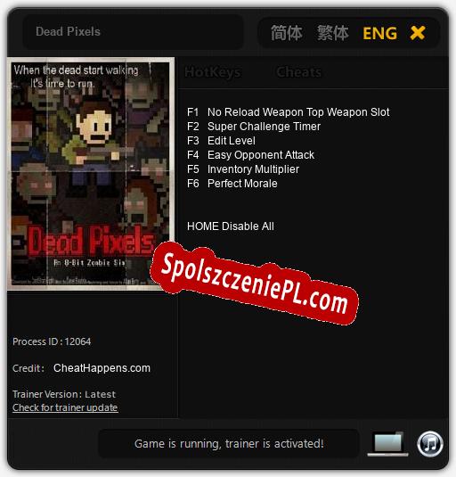 Dead Pixels: Cheats, Trainer +6 [CheatHappens.com]