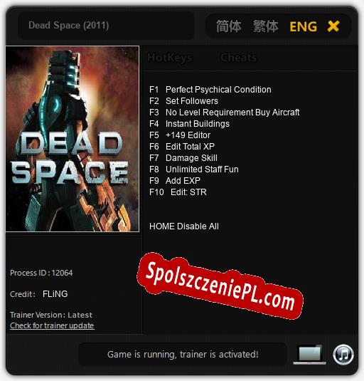 Dead Space (2011): Treinador (V1.0.87)