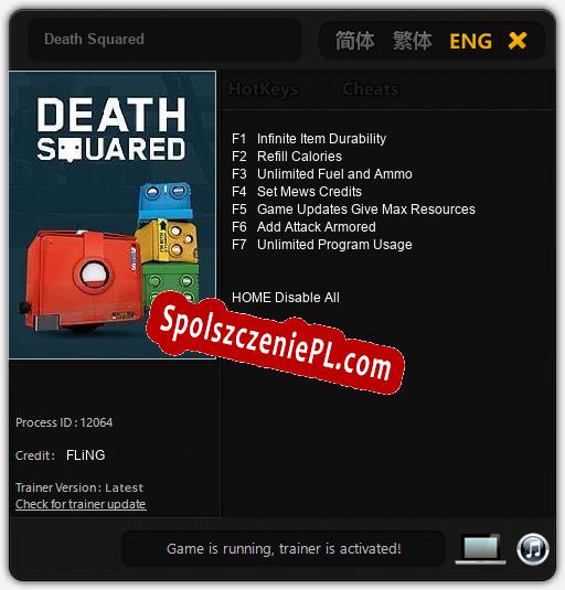 Death Squared: Cheats, Trainer +7 [FLiNG]