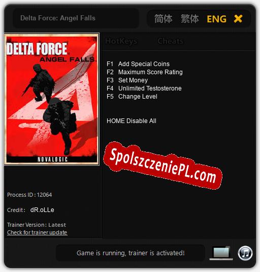 Treinador liberado para Delta Force: Angel Falls [v1.0.4]