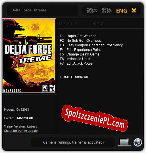 Delta Force: Xtreme: Treinador (V1.0.51)