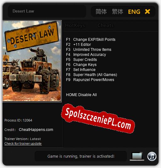 Desert Law: Trainer +9 [v1.5]