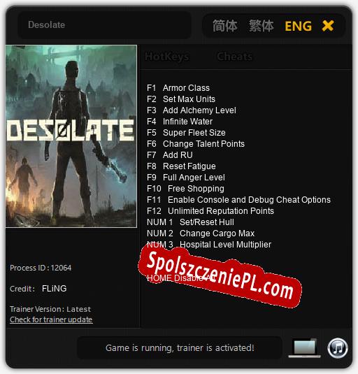 Desolate: Trainer +15 [v1.7]