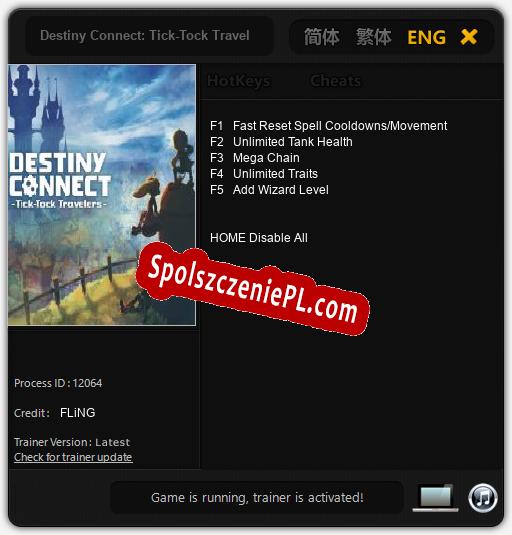 Destiny Connect: Tick-Tock Travelers: Cheats, Trainer +5 [FLiNG]