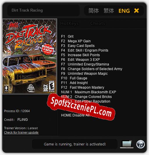 Dirt Track Racing: Cheats, Trainer +15 [FLiNG]