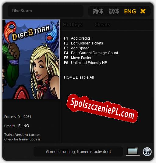 DiscStorm: Trainer +6 [v1.2]