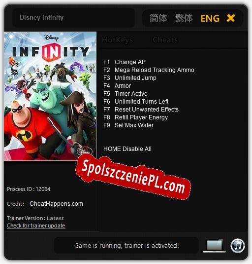 Disney Infinity: Cheats, Trainer +9 [CheatHappens.com]