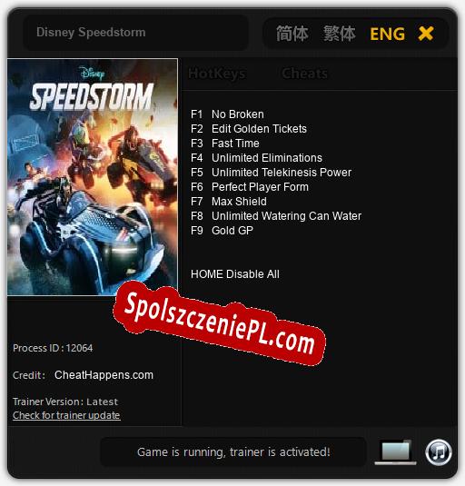 Disney Speedstorm: Trainer +9 [v1.3]