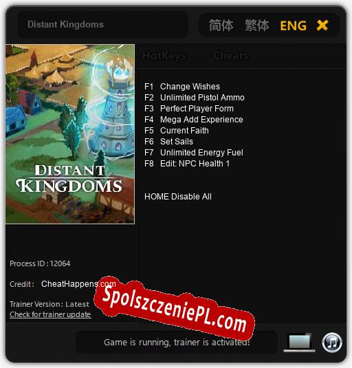 Treinador liberado para Distant Kingdoms [v1.0.9]