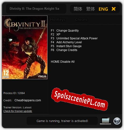 Divinity II: The Dragon Knight Saga: Treinador (V1.0.45)