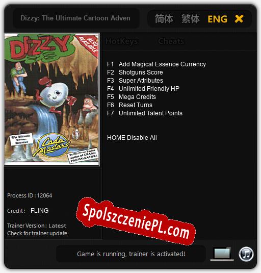 Treinador liberado para Dizzy: The Ultimate Cartoon Adventure [v1.0.1]