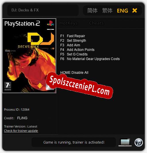 DJ: Decks & FX: Cheats, Trainer +6 [FLiNG]