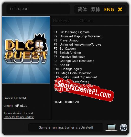 DLC Quest: Cheats, Trainer +15 [dR.oLLe]