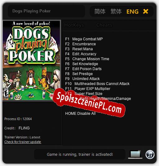 Dogs Playing Poker: Trainer +13 [v1.2]