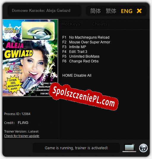 Domowe Karaoke: Aleja Gwiazd: Trainer +6 [v1.6]