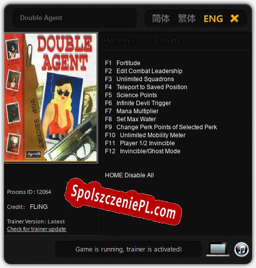 Double Agent: Treinador (V1.0.49)