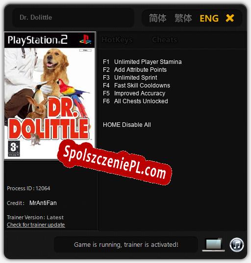 Dr. Dolittle: Trainer +6 [v1.9]