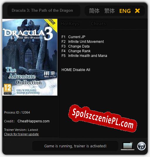 Dracula 3: The Path of the Dragon: Cheats, Trainer +5 [CheatHappens.com]