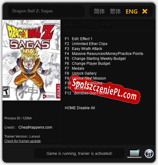 Dragon Ball Z: Sagas: Treinador (V1.0.3)