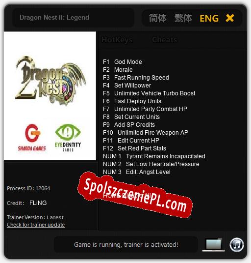 Dragon Nest II: Legend: Trainer +15 [v1.5]