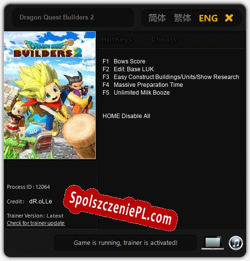 Dragon Quest Builders 2: Cheats, Trainer +5 [dR.oLLe]