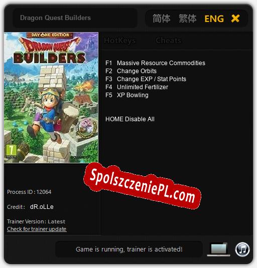 Dragon Quest Builders: Cheats, Trainer +5 [dR.oLLe]