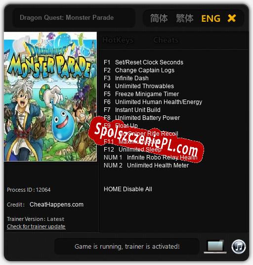 Dragon Quest: Monster Parade: Cheats, Trainer +14 [CheatHappens.com]