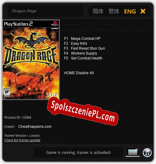 Dragon Rage: Treinador (V1.0.87)