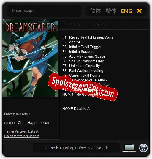 Dreamscaper: Cheats, Trainer +13 [CheatHappens.com]