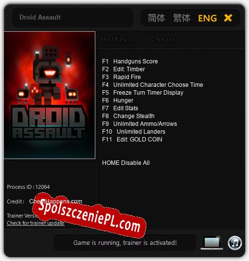 Droid Assault: Treinador (V1.0.92)